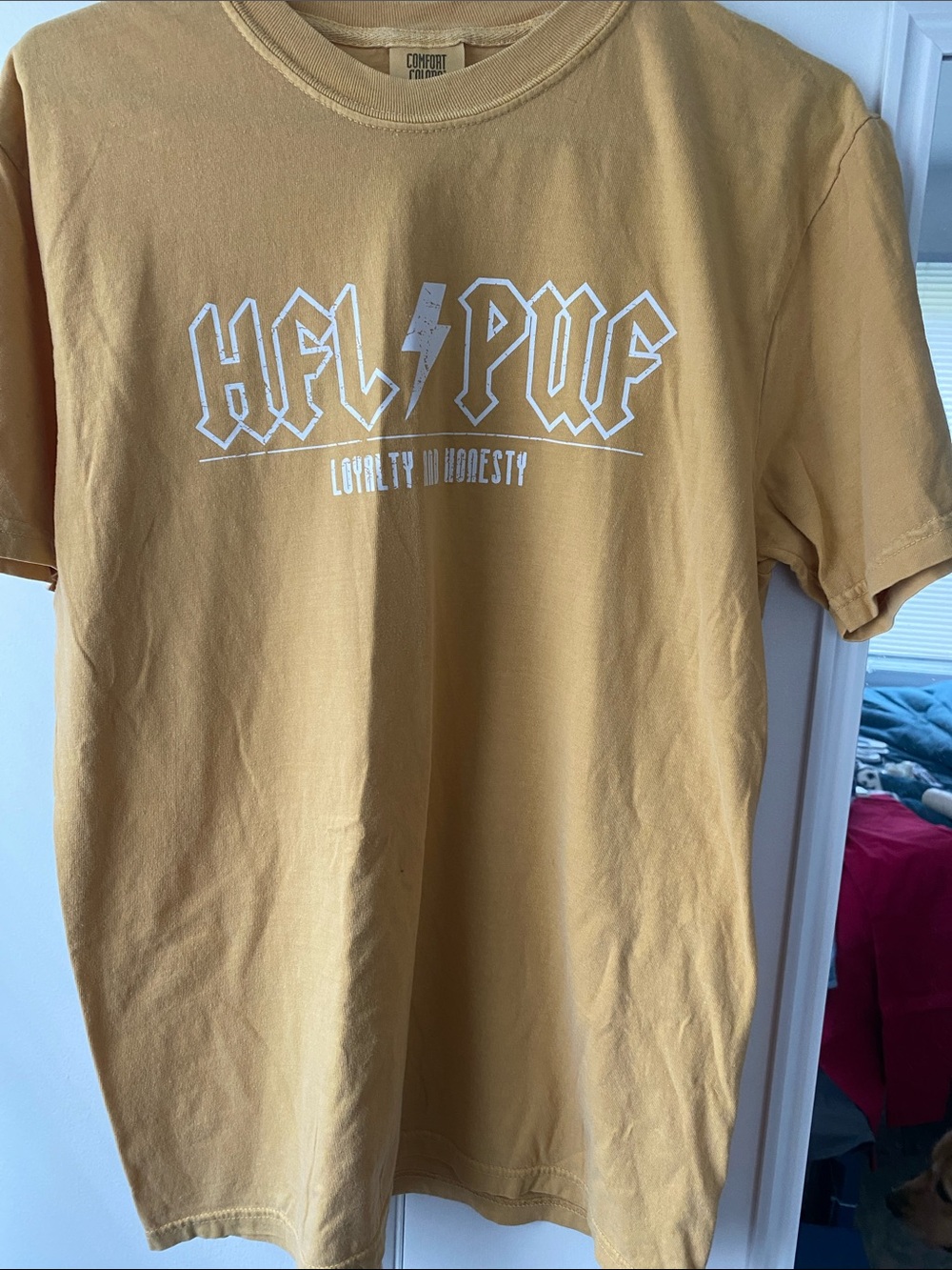 Comfort Colors Hufflepuff Yellow Graphic Tee